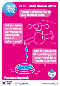 Water Saving Week poster